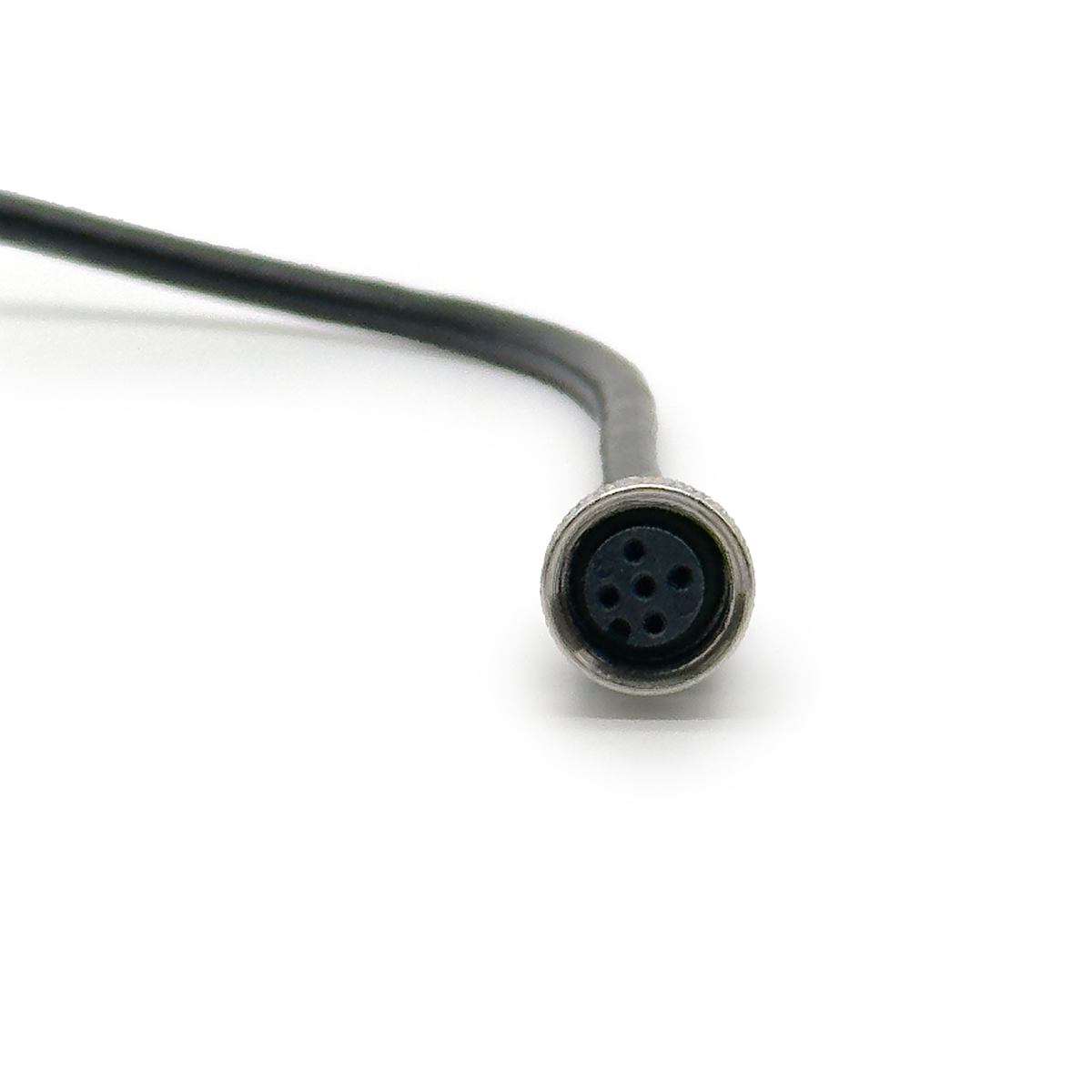 CONNETTORE M12 FEM. 180° 4 PIN CON CAVO PUR NERO